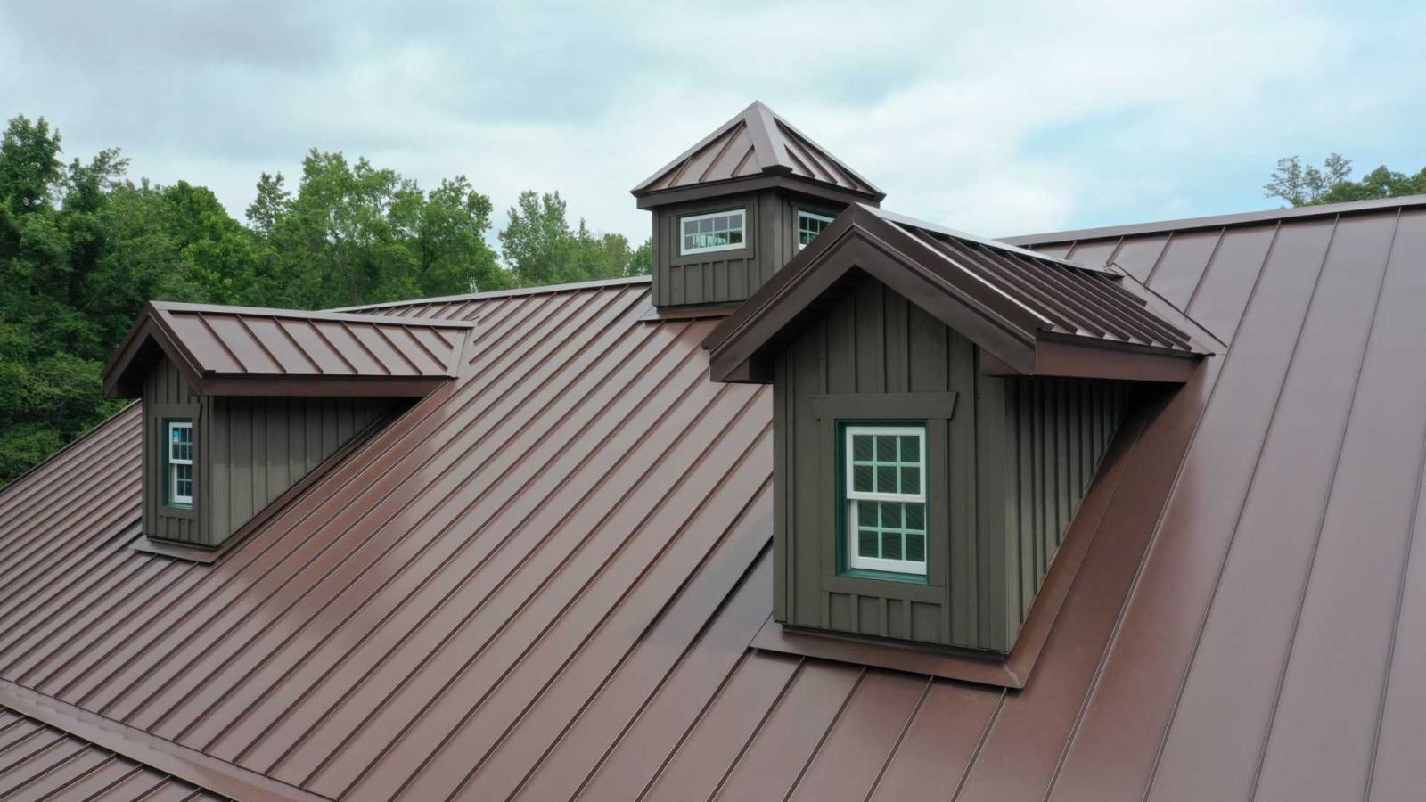Standing seam metal roof detail